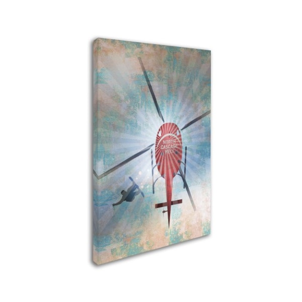 Greg Simanson 'Heli Boarding' Canvas Art,12x19